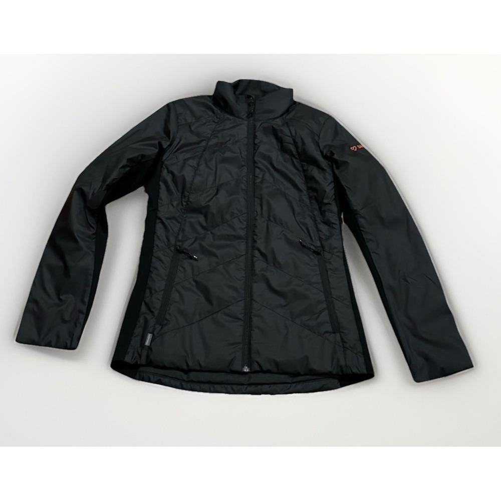 Icebreaker Merino Loft Jacket Women's M Black Wool Full Zip Quilted